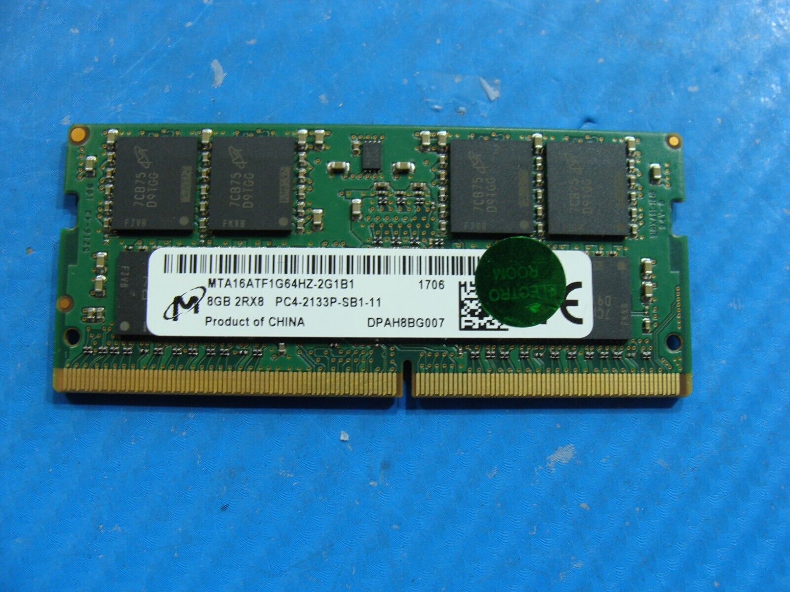 Dell E5570 Micron 8GB 2Rx8 PC4-2133P Memory RAM SO-DIMM MTA16ATF1G64HZ-2G1B1