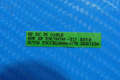 HP 15-dy2093dx 15.6" Genuine DC IN Power Jack w/Cable 799749-Y17