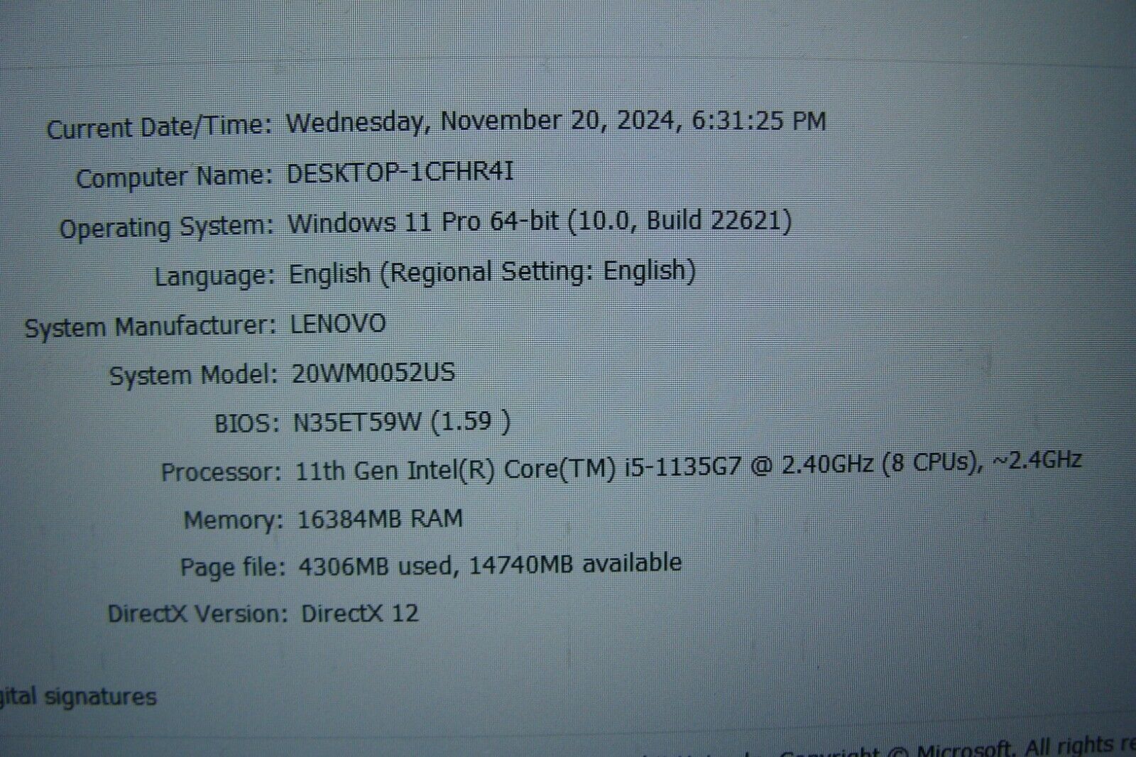 Lenovo ThinkPad T14s Gen 2i 14