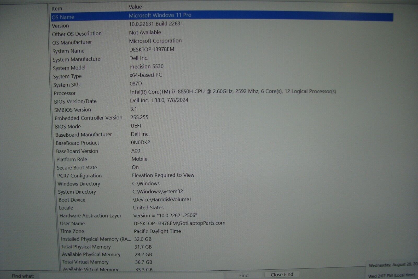 Dell Precision 5530 15.6