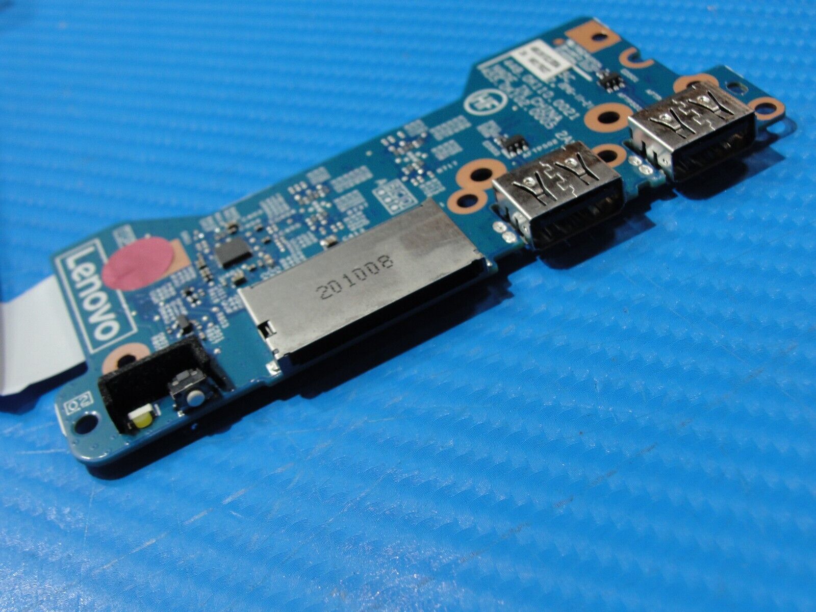 Lenovo IdeaPad Flex 5 15IIL05 81X3 USB Card Reader Board w/Cable 455.0K102.0005