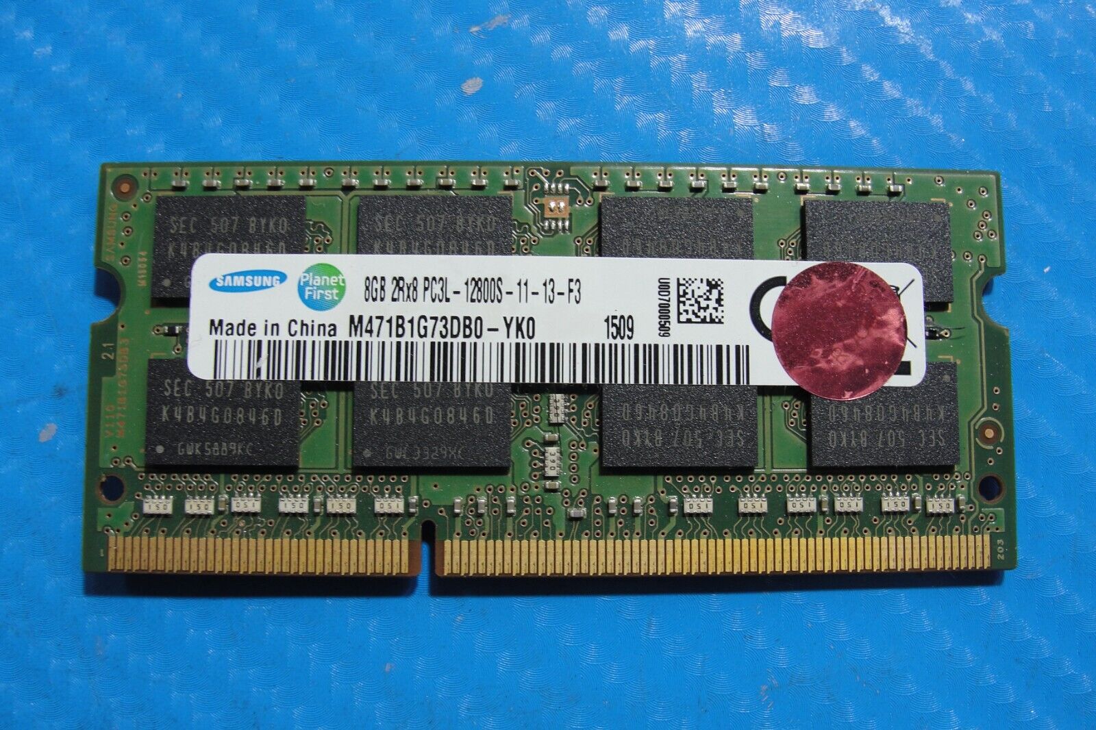 Lenovo E560 Samsung 8GB 2Rx8 PC3L-12800S Memory RAM SO-DIMM M471B1G73DB0-YK0