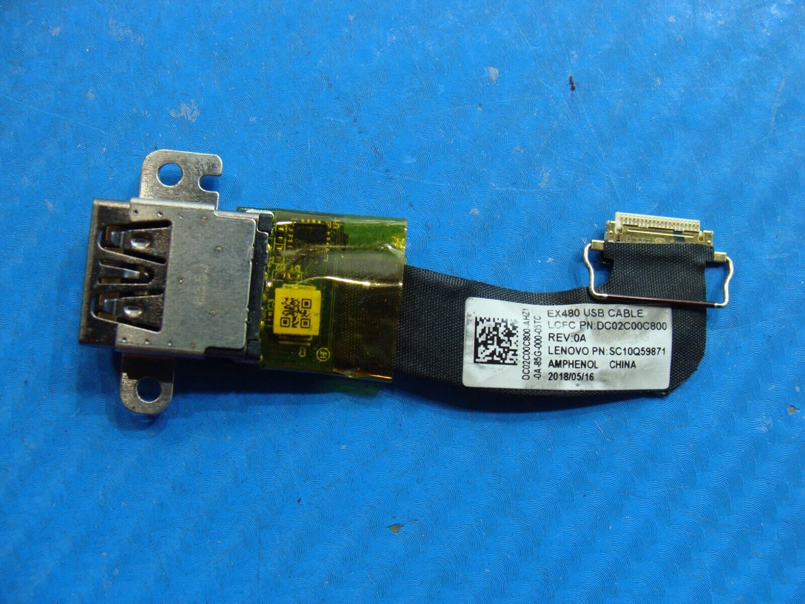 Lenovo ThinkPad 14” X1 Carbon Genuine USB Board w/Cable SC10Q59871 DC02C00C800