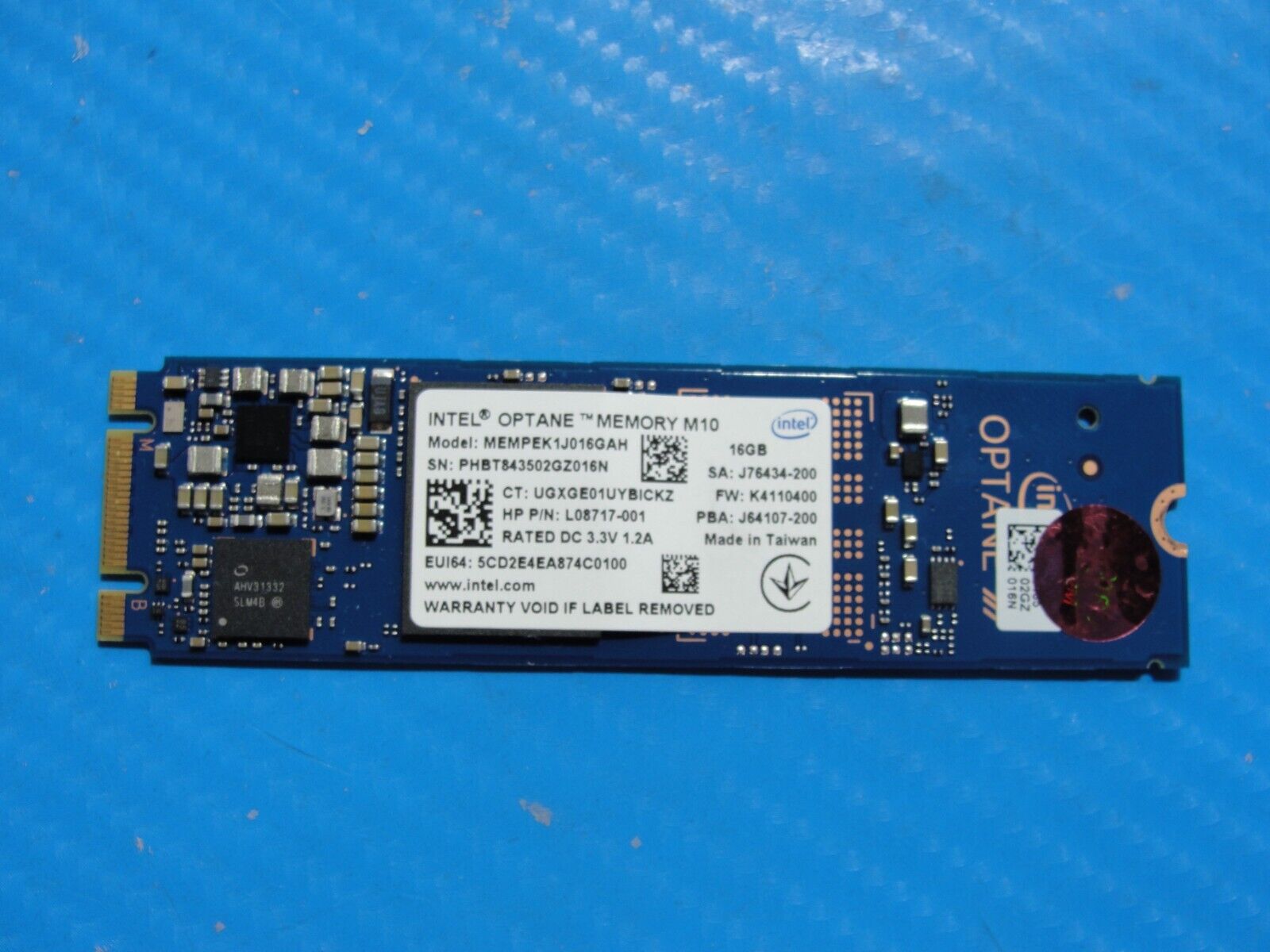 HP 17m-bw0013dx Intel Optane 16GB NVMe M.2 SSD Solid State Drive MEMPEK1J016GAH