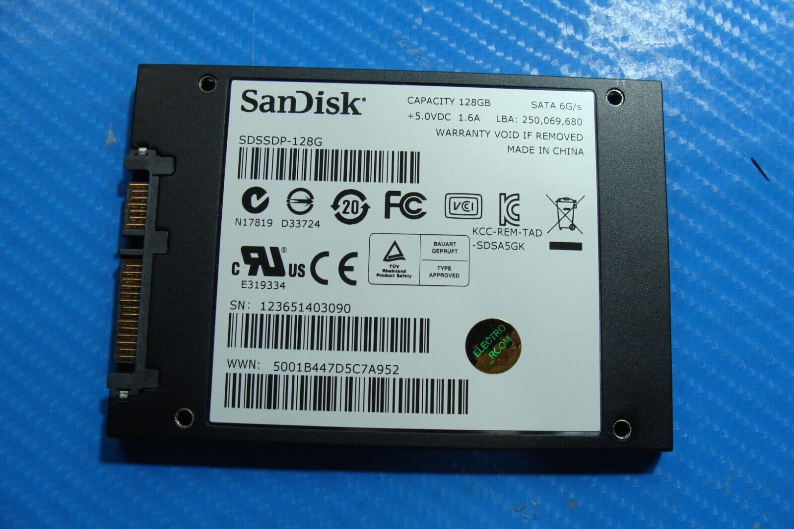 CyberPower PC SanDisk 128GB 2.5