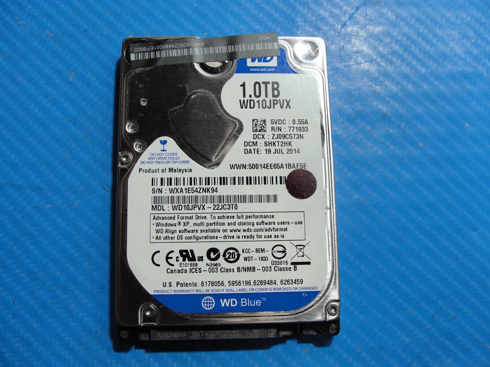 Acer VN7-791G-7939 WD Blue 1TB SATA 2.5