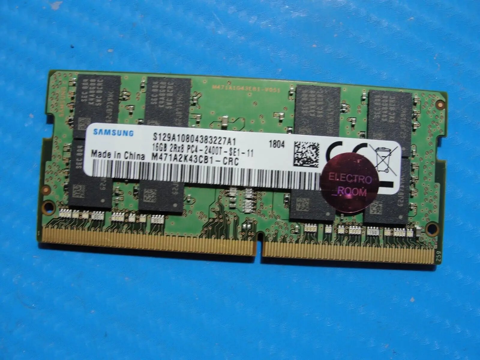 HP 17 G4 Samsung 16GB 2Rx8 PC4-2400T SO-DIMM Memory RAM M471A2K43CB1-CRC