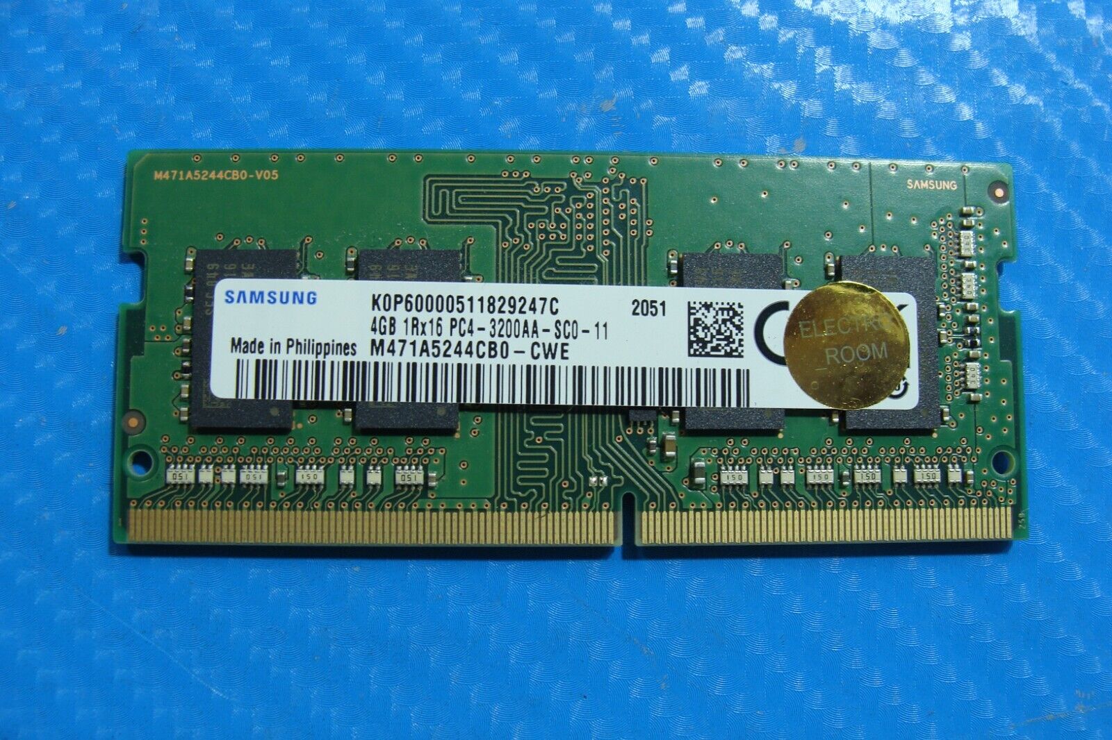 Lenovo 3 17IIL05 Samsung 4GB PC4-3200AA Memory RAM SO-DIMM M471A5244CB0-CWE