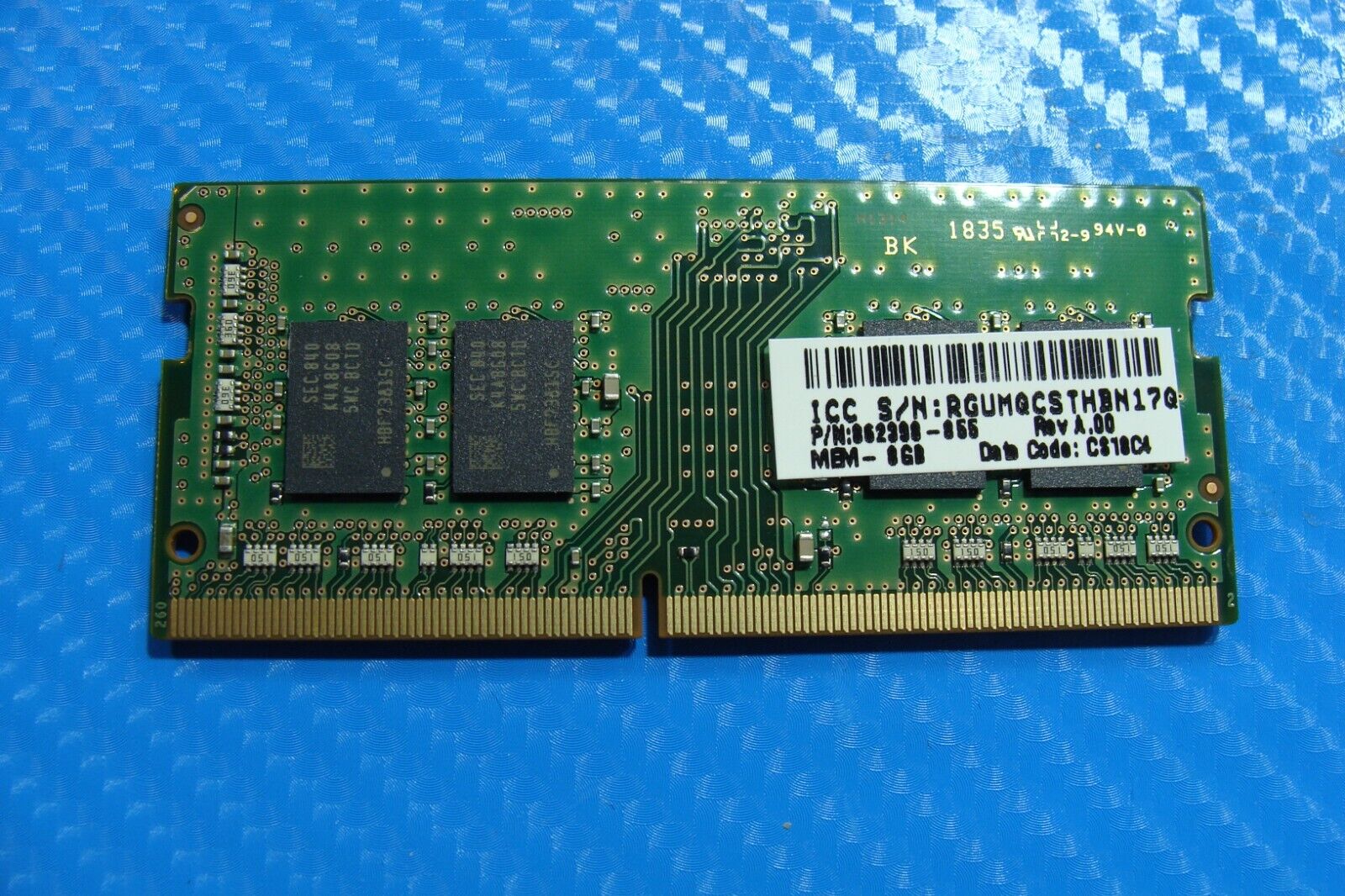 HP 14-cf0013dx Samsung 8GB 1Rx8 PC4-2666V Memory RAM SO-DIMM M471A1K43CB1-CTD