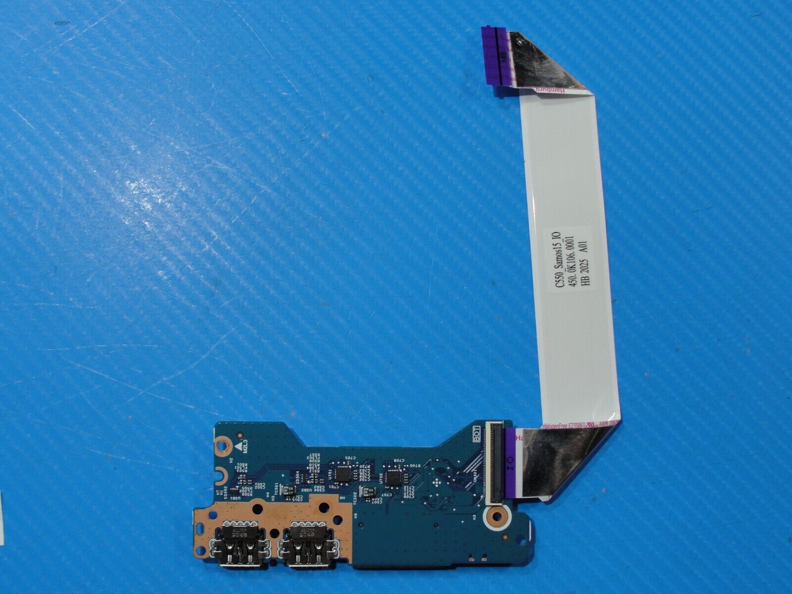 Lenovo IdeaPad Flex 5 15IIL05 81X3 USB Card Reader Board w/Cable 455.0K102.0005