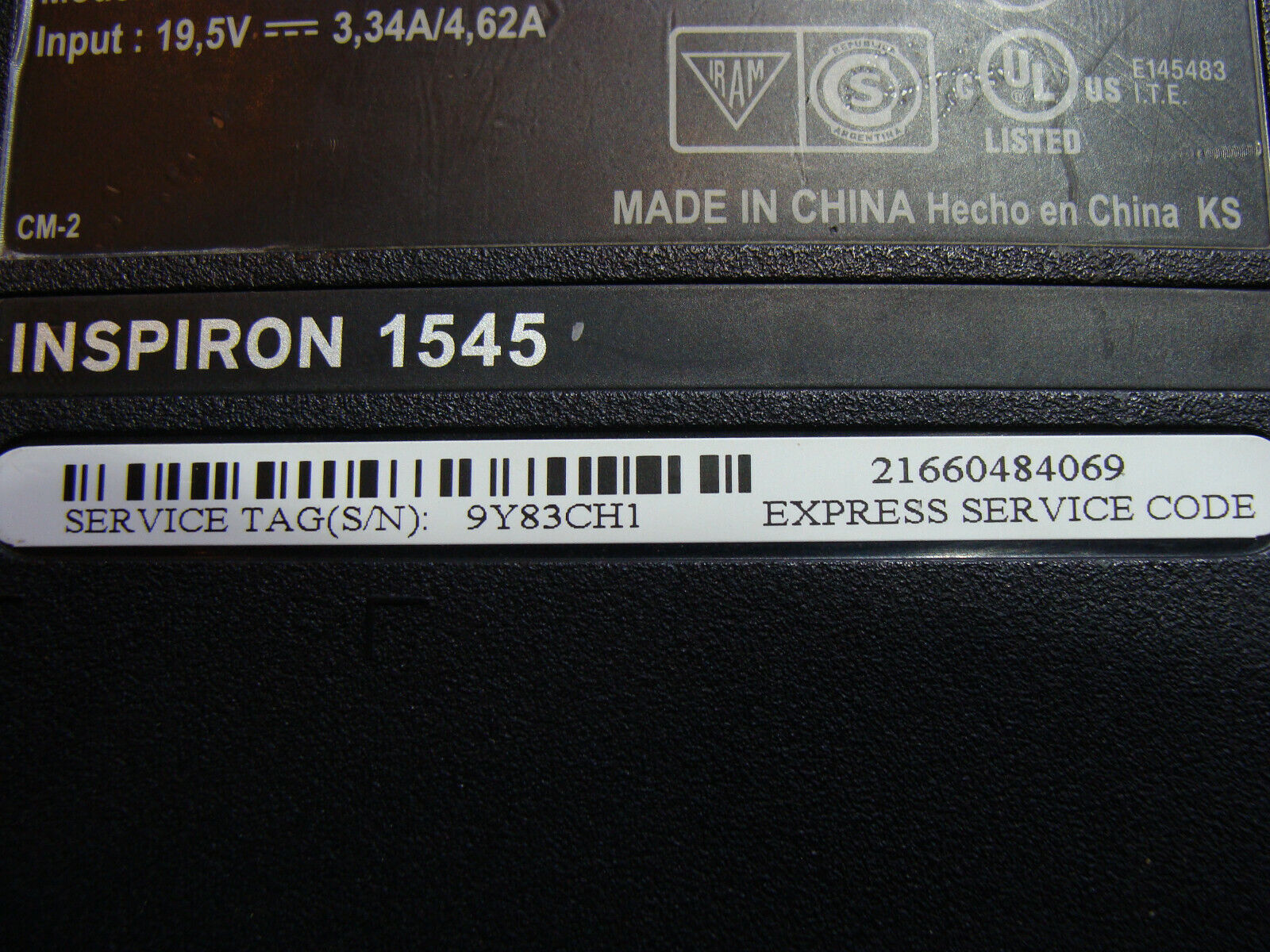 Dell Inspiron 15 1545 15.6