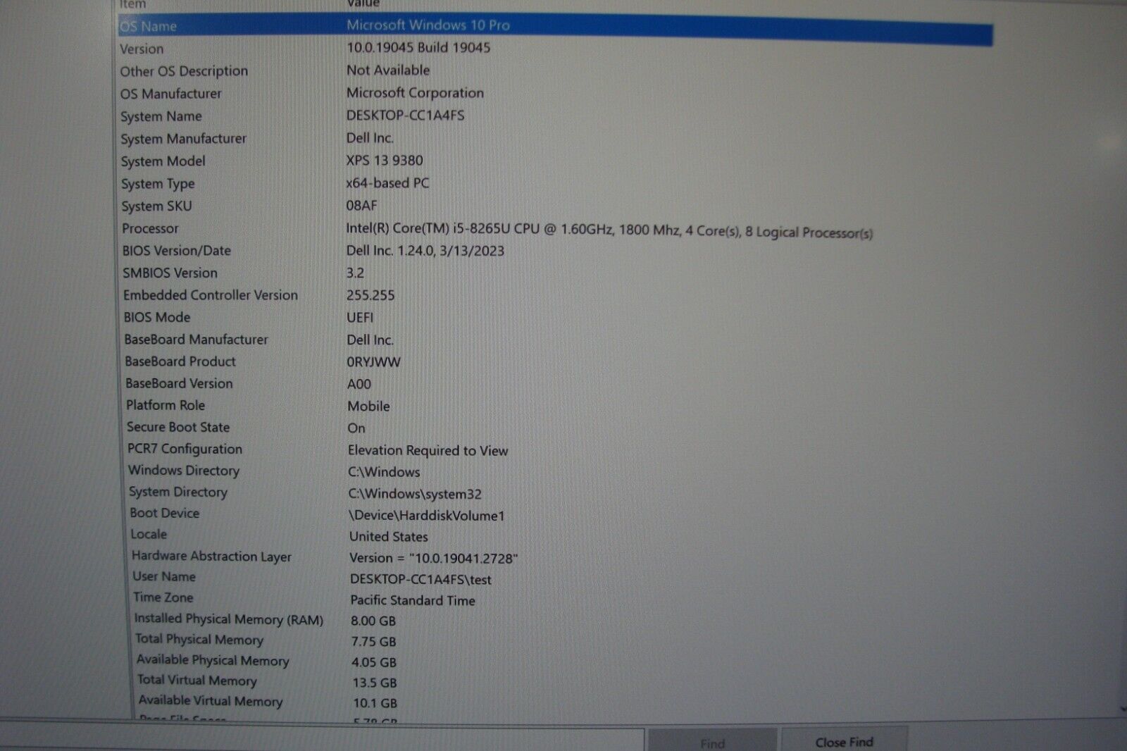 DELL XPS 13 9380 13.3