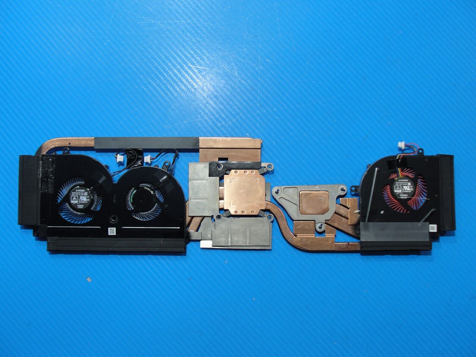 MSI 15.6” GS63 Stealth 8RE Genuine Laptop CPU Cooling Fans w/Heatsink Assembly