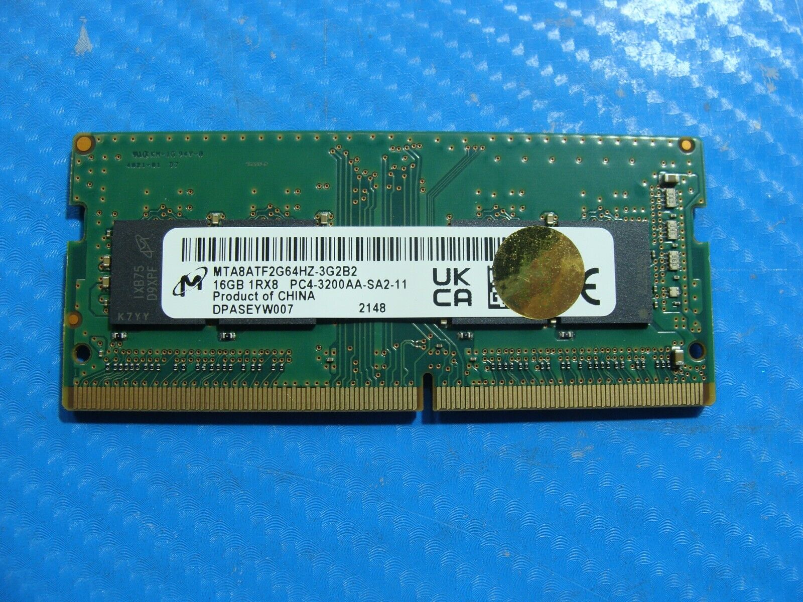 Dell 5560 Micron 16GB 1Rx8 PC4-3200AA Memory RAM SO-DIMM MTA8ATF2G64HZ-3G2B2