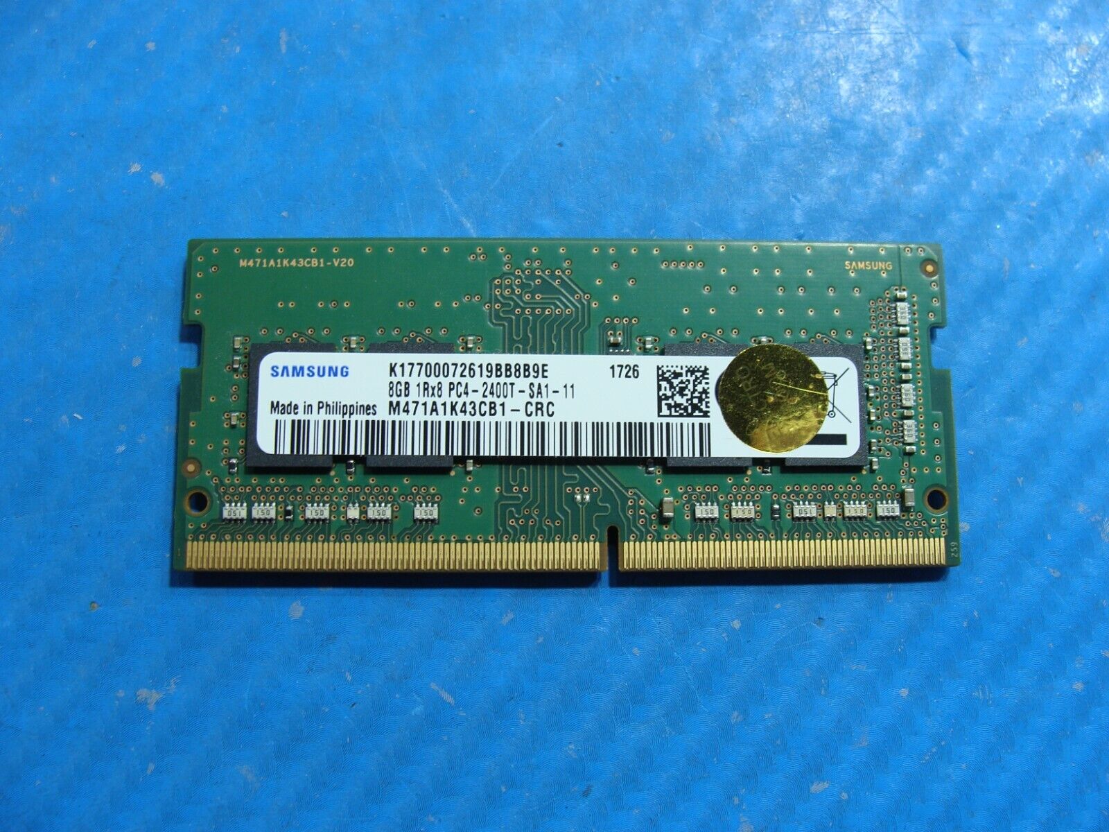 HP 15m-bp012dx Samsung 8GB 1Rx8 PC4-2400T Memory RAM SO-DIMM M471A1K43CB1-CRC