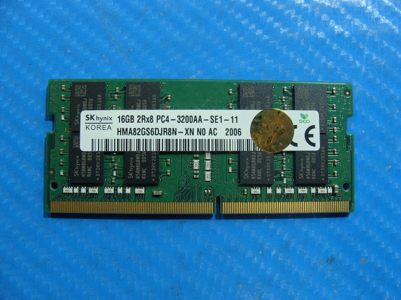 Dell 5510 SK Hynix 16GB 2Rx8 PC4-3200AA Memory RAM SO-DIMM HMA82GS6DJR8N-XN