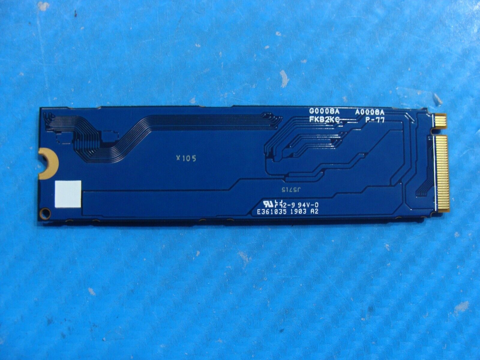 Dell 15 9560 Toshiba 256GB NVMe M.2 SSD Solid State Drive KXG60ZNV256G 3VFCP