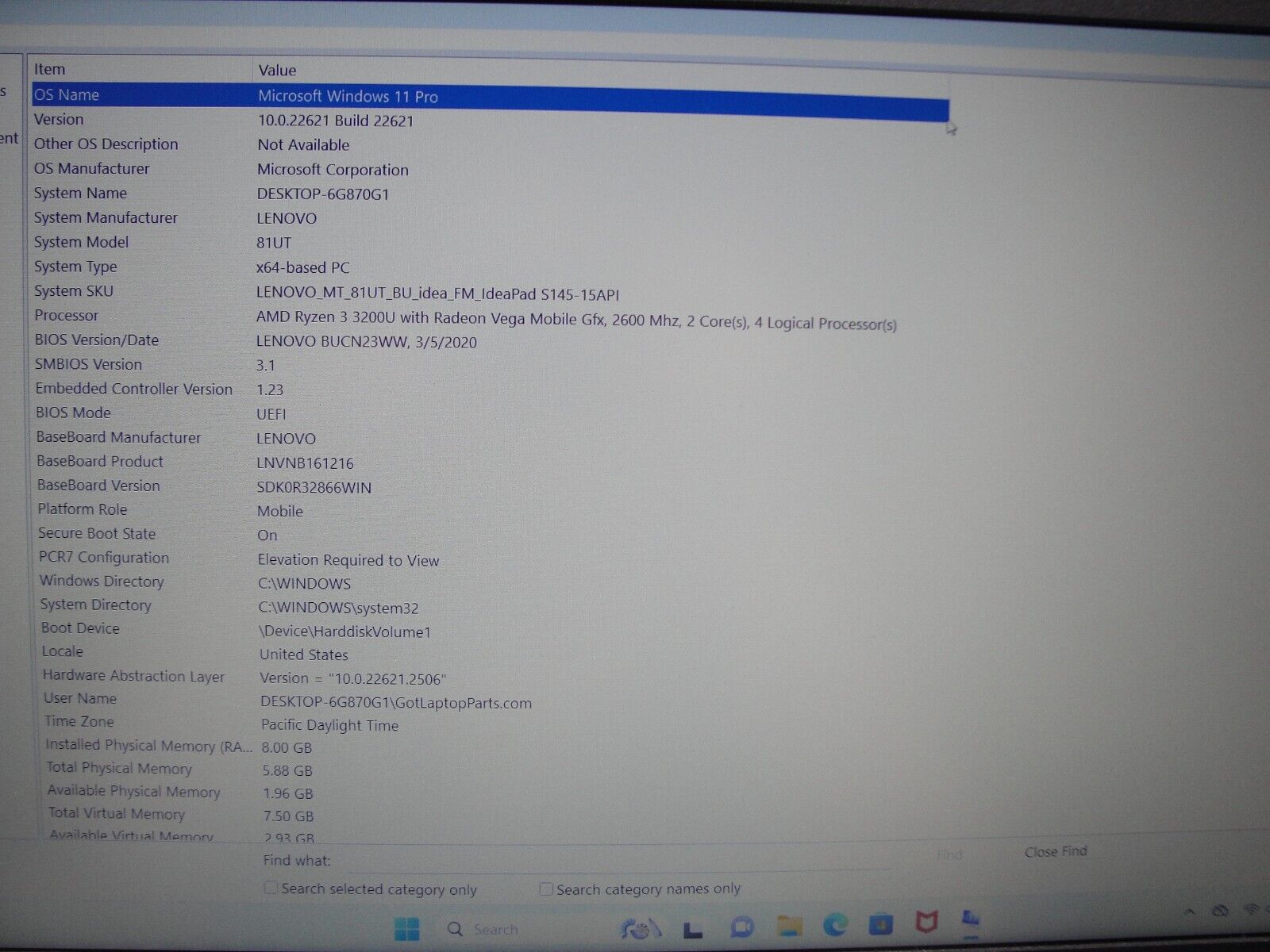 Lenovo IdeaPad S145-15API 15.6