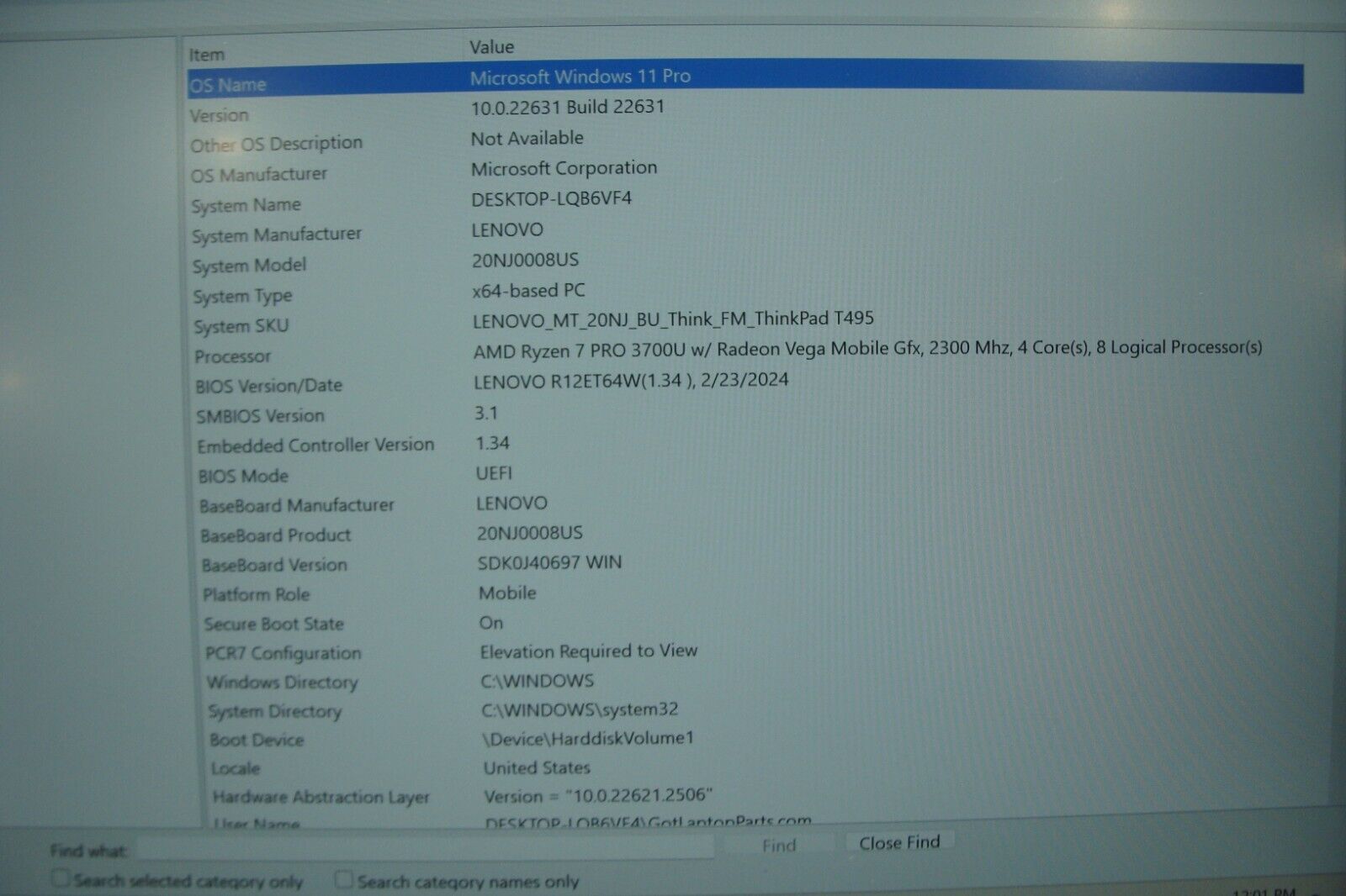 Lenovo ThinkPad T495 14