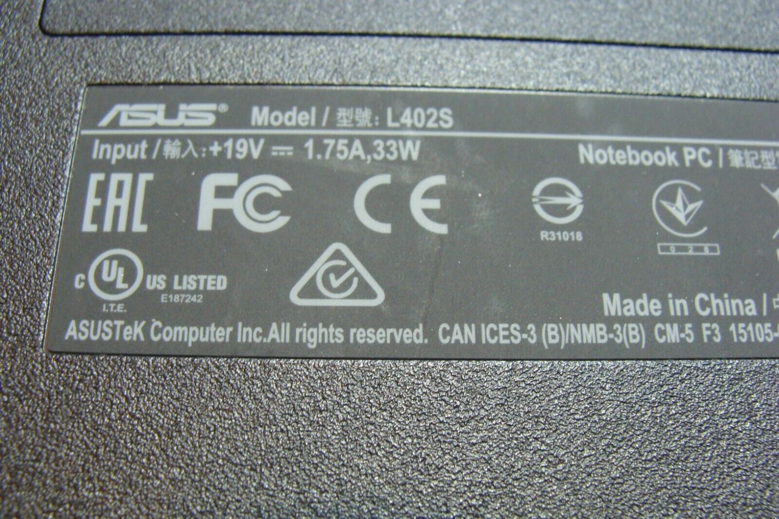 Asus EeeBook 14