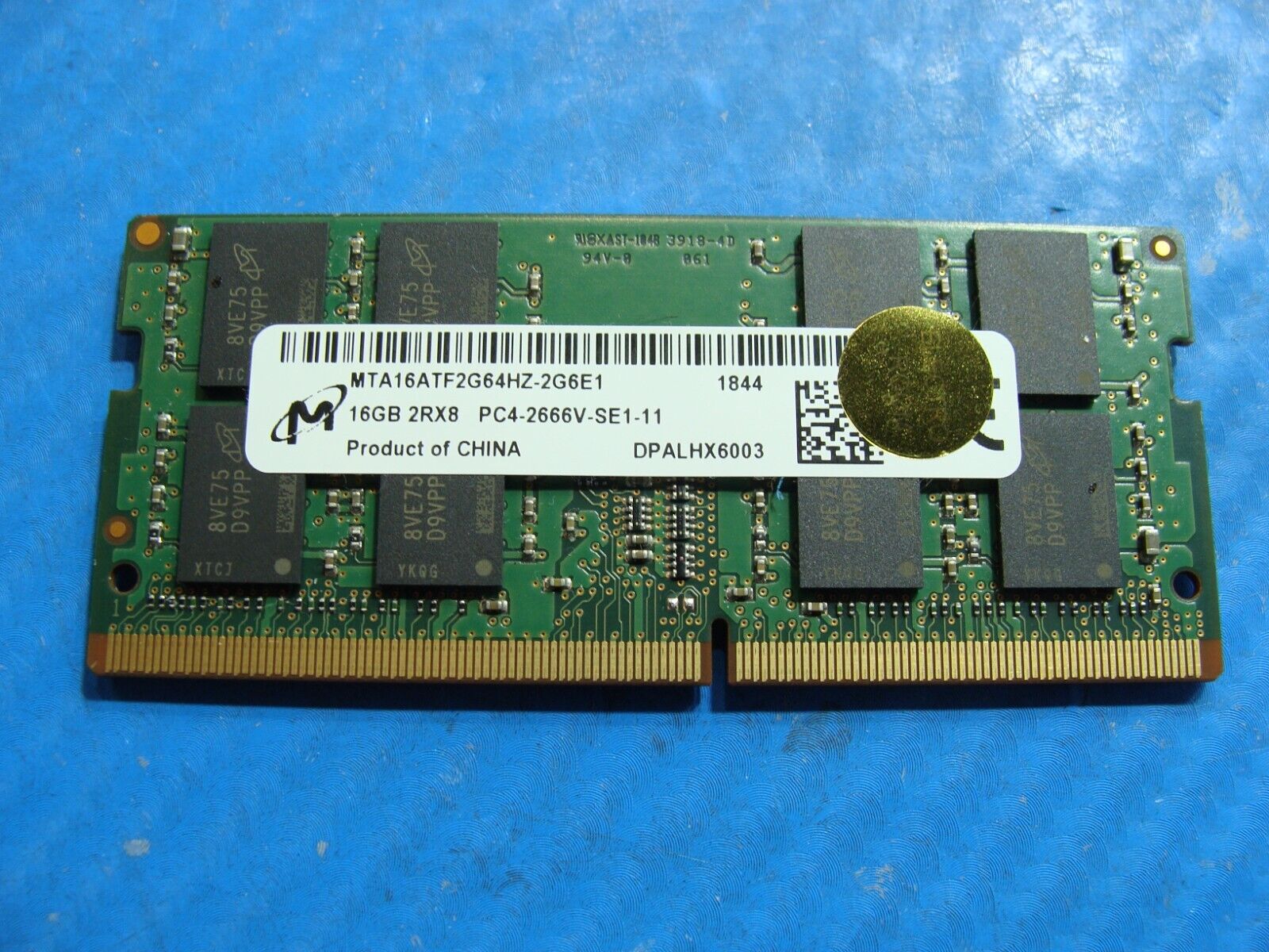 Dell 7530 Micron 16GB 2Rx8 PC4-2666V Memory RAM SO-DIMM MTA16ATF2G64HZ-2G6E1