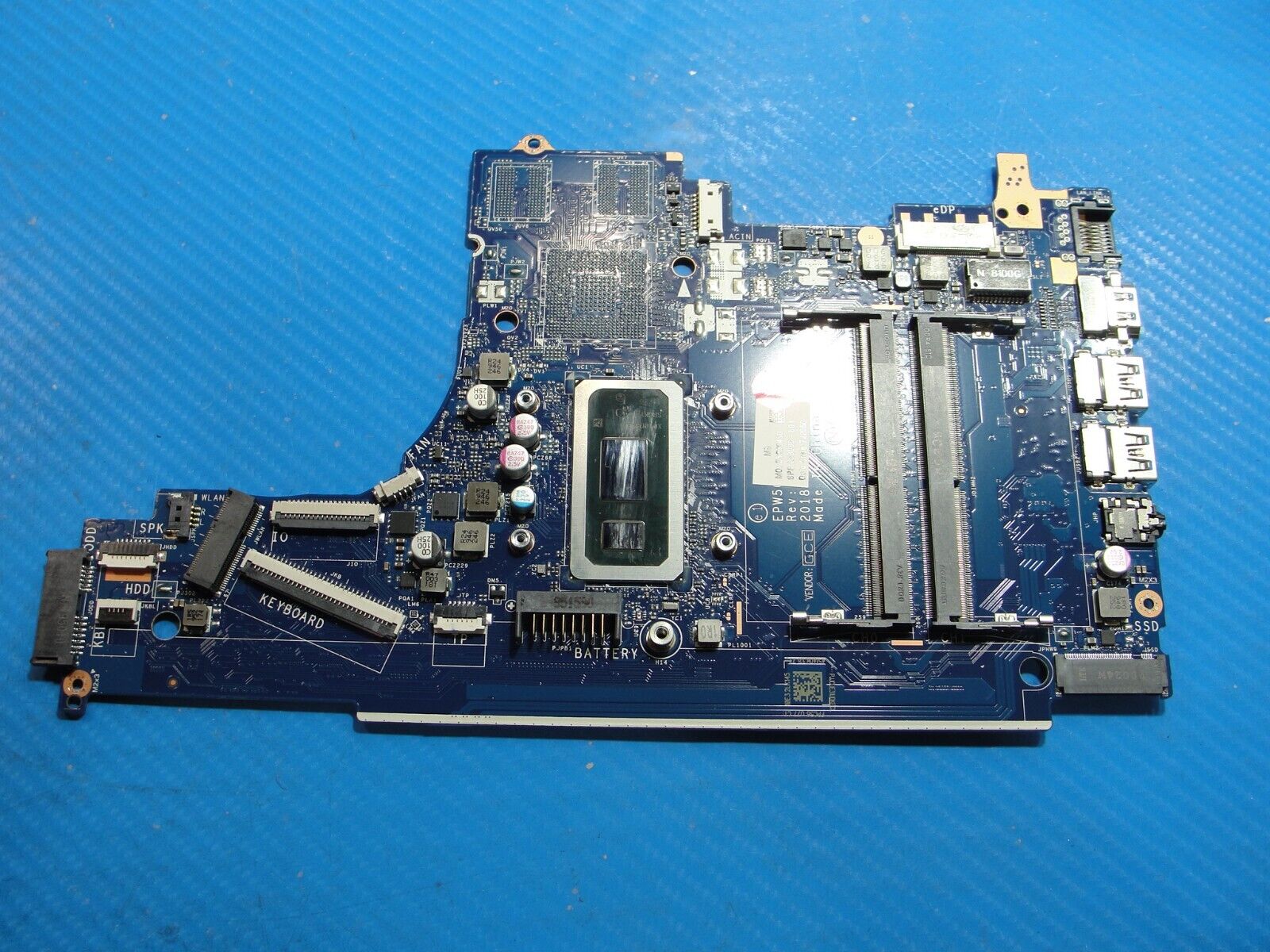 HP 15.6” 15t-da200 OEM Intel i5-10210U 1.6GHz Motherboard L68088-601 LA-G07FP