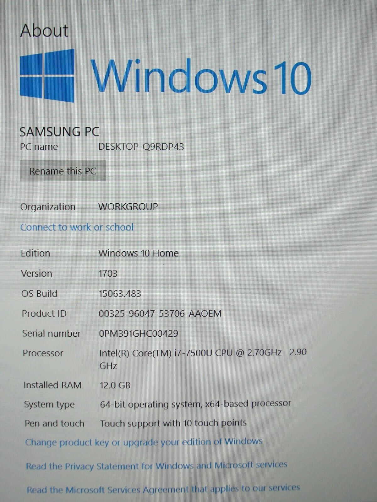 SAMSUNG Notebook 7 15.6