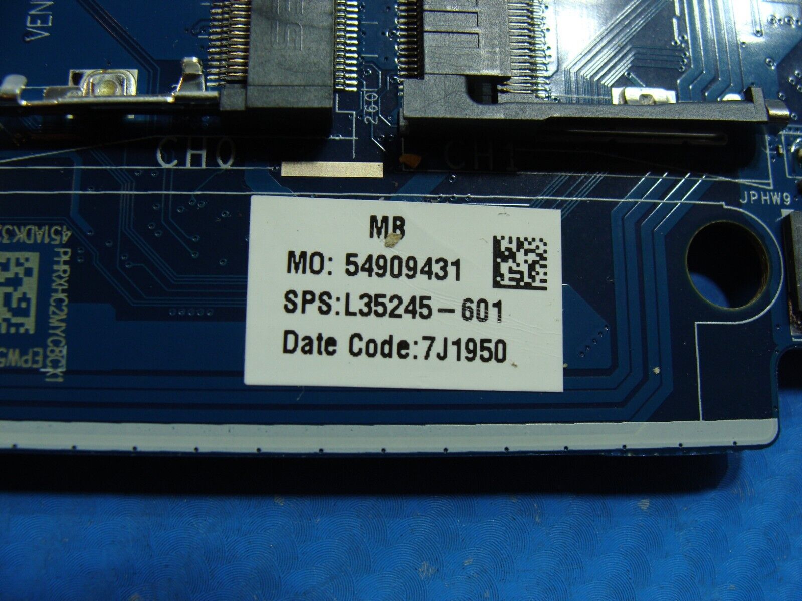 HP 15.6” 15t-da100 OEM  Intel i5-8265U 1.6GHz Motherboard L35245-601 LA-G07FP