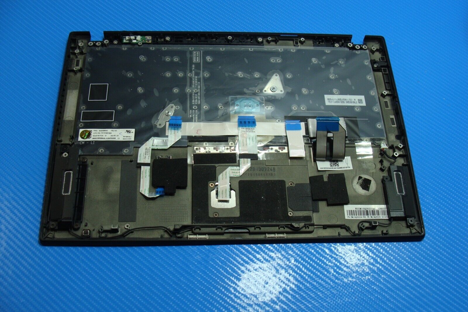 Lenovo ThinkPad 14” T490s OEM Palmrest w/TouchPad Backlit Keyboard SM10Q26224