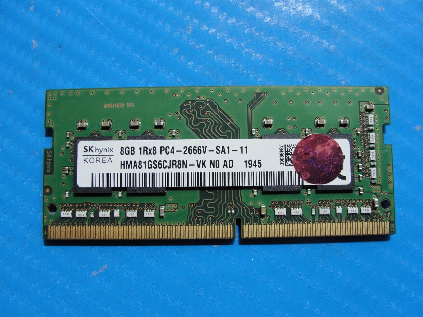 Acer AN515-54-599H SK Hynix 8GB PC4-2666V Memory RAM SO-DIMM HMA81GS6CJR8N-VK