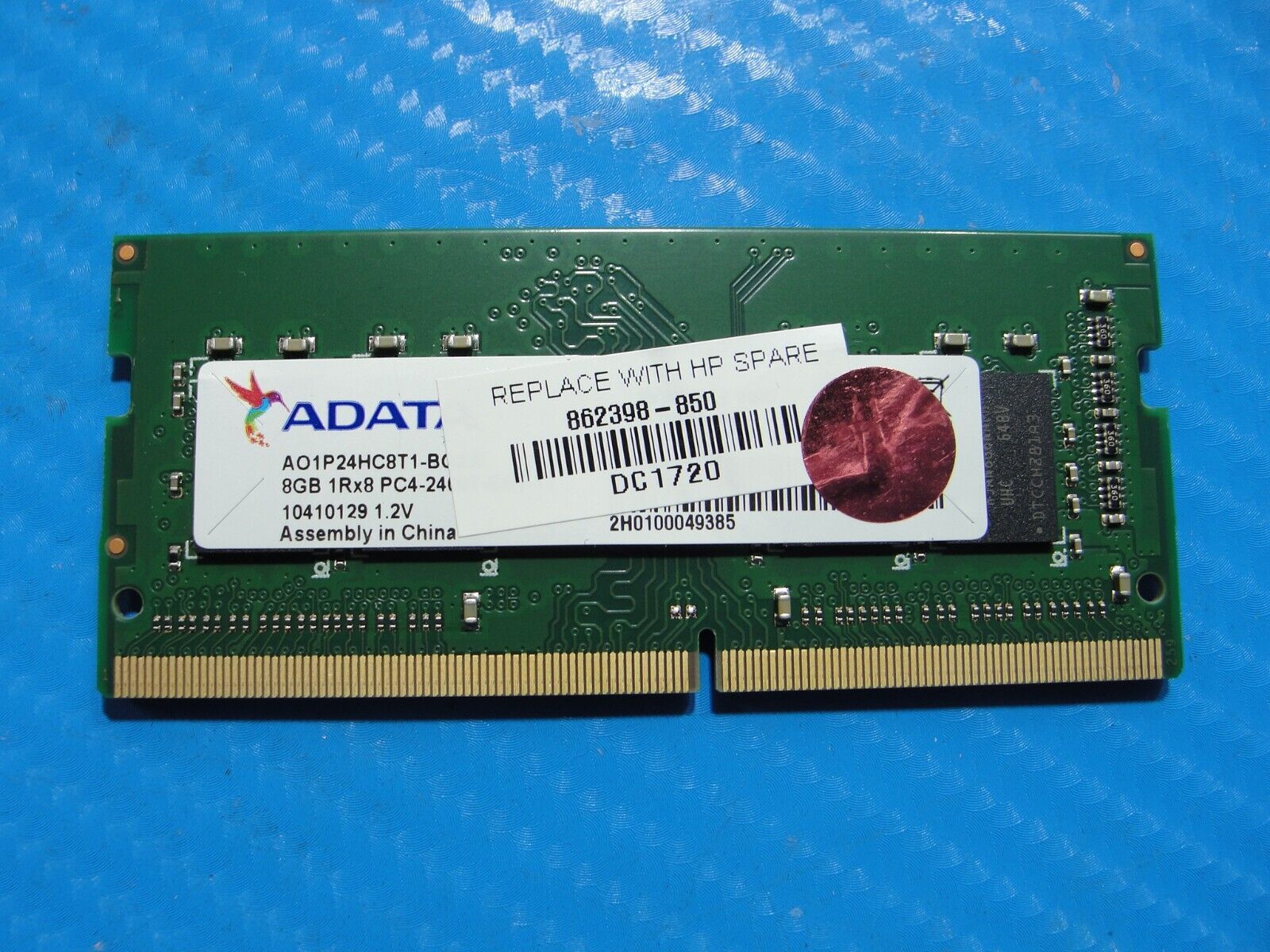 HP 450 G4 ADATA 8GB 1Rx8 PC4-2400T Memory RAM SO-DIMM AO1P24HC8T1-BQXS