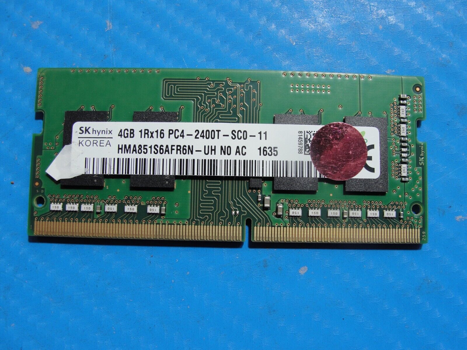 HP 15-au123cl SK Hynix 4GB 1Rx16 PC4-2400T Memory RAM SO-DIMM HMA851S6AFR6N-UH