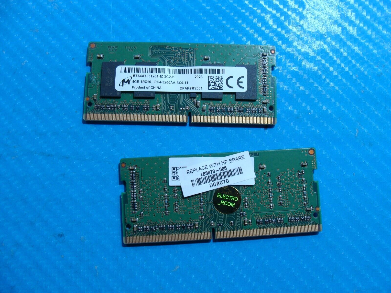 HP 16-a0032dx Micron 8GB (2x4GB) 1Rx16Memory RAM SO-DIMM MTA4ATF51264HZ-3G2J1