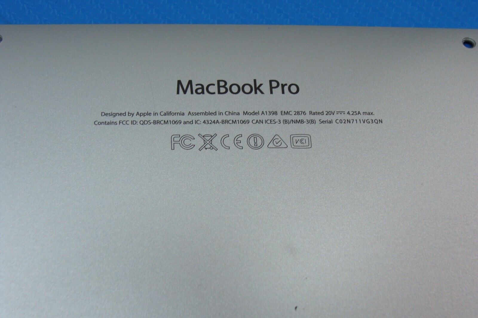 MacBook Pro A1398 15