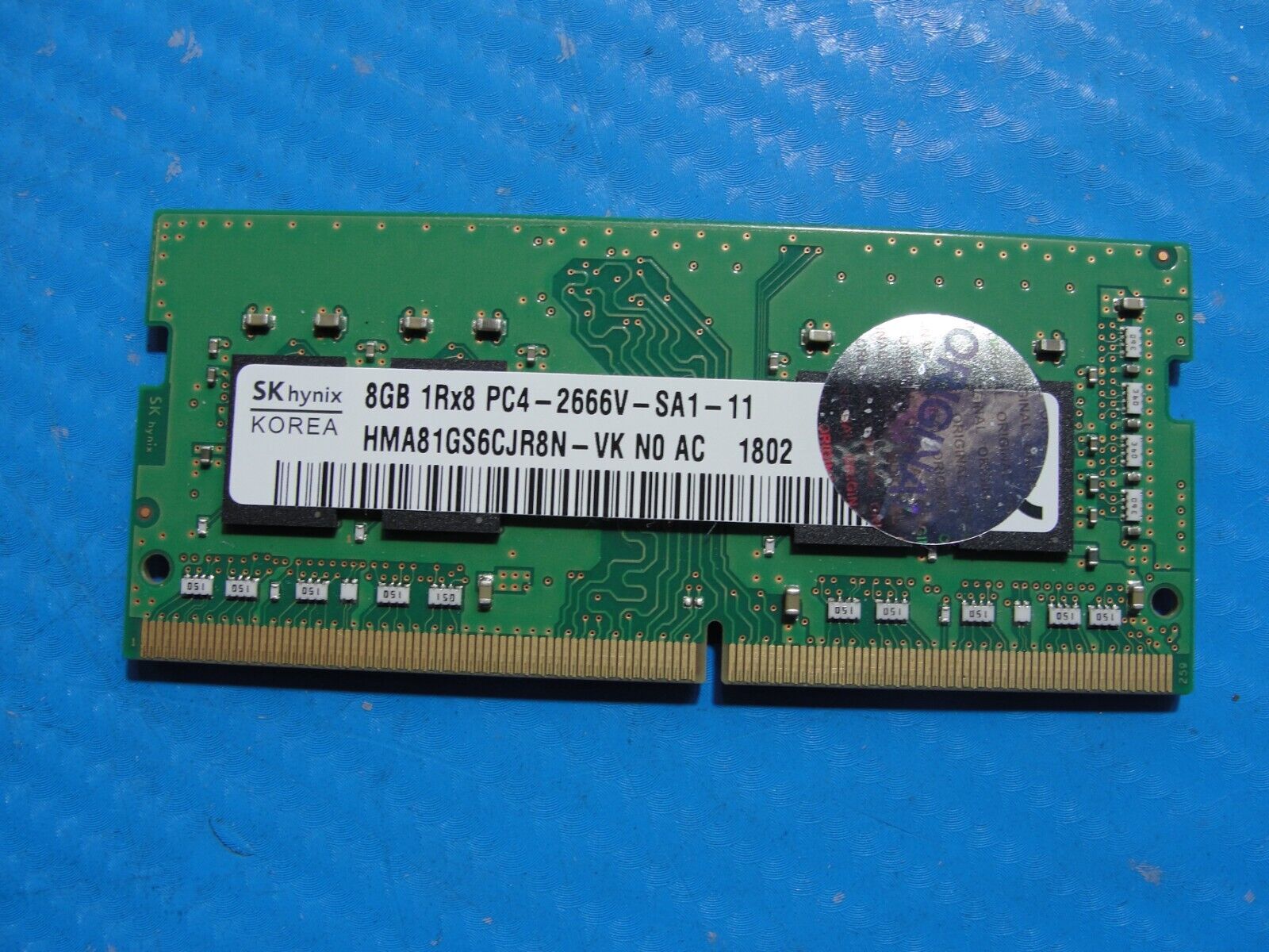 Lenovo T460 SK Hynix 8GB 1Rx8 PC4-2666V Memory RAM SO-DIMM HMA81GS6CJR8N-VK