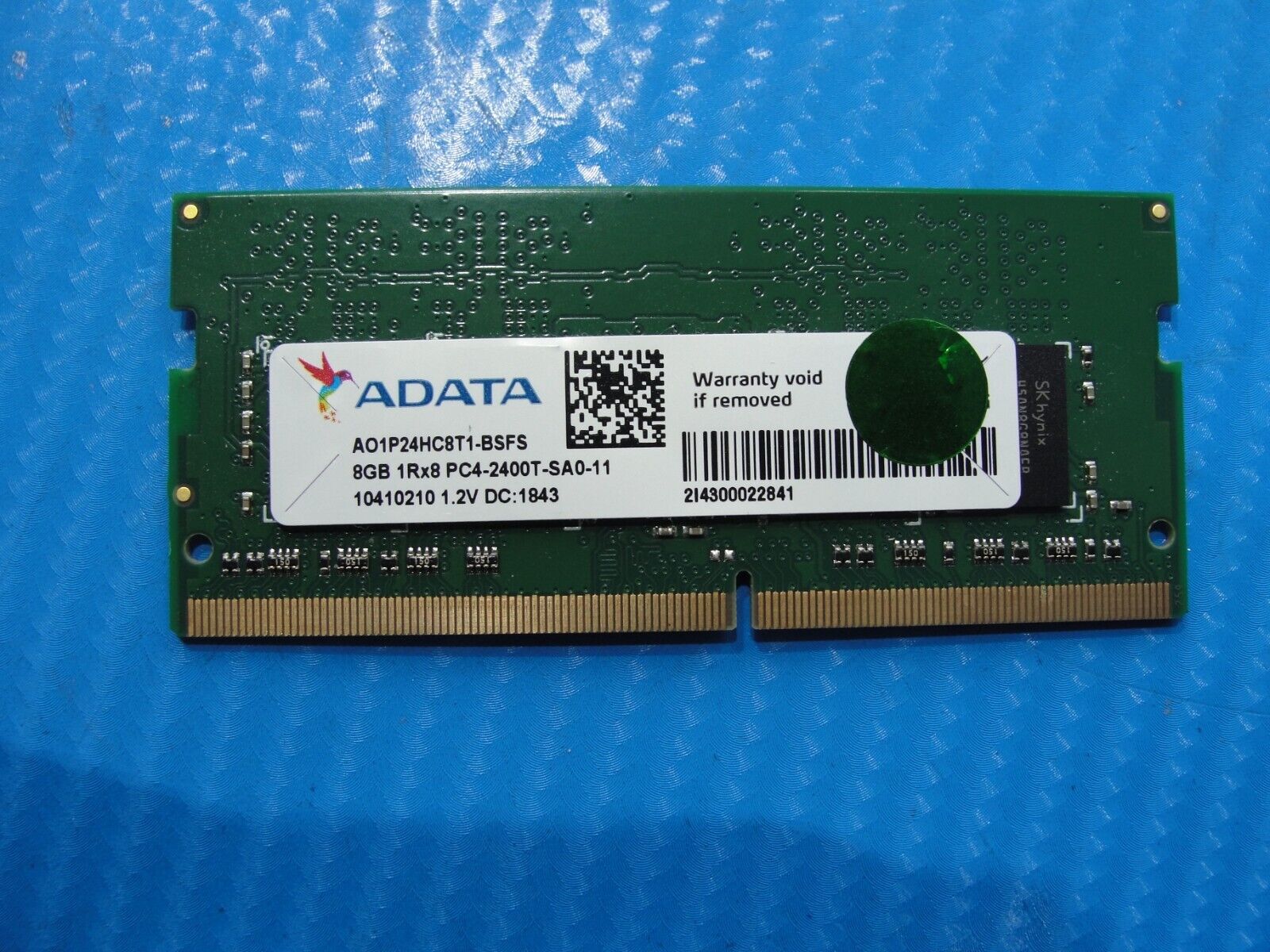 Dell 5490 ADATA 8GB 1Rx8 PC4-2400T SO-DIMM Memory RAM AO1P24HC8T1-BSFS