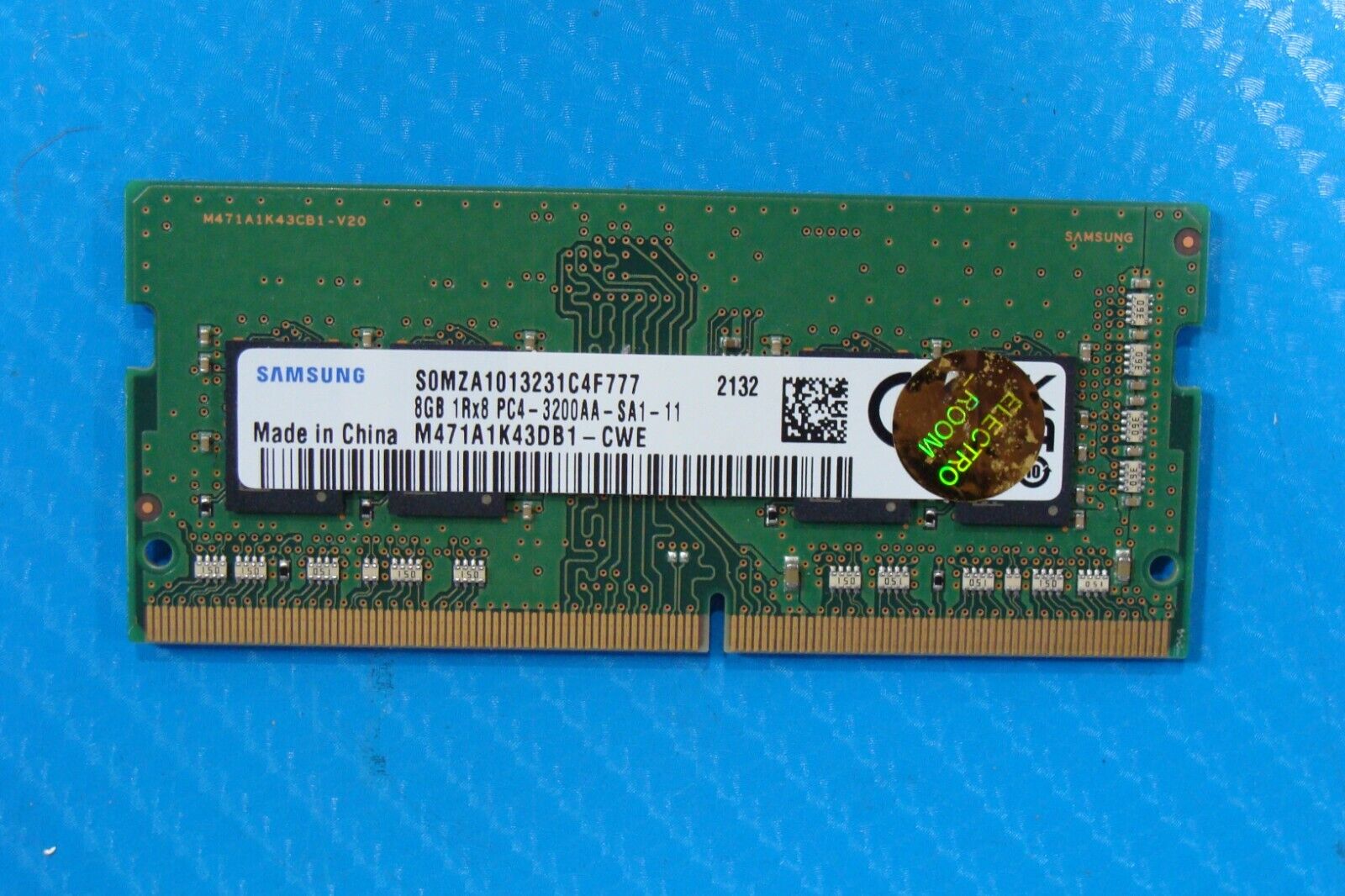 HP 15-dk1045tg Samsung 8GB 1Rx8 PC4-3200AA Memory RAM SO-DIMM M471A1K43DB1-CWE