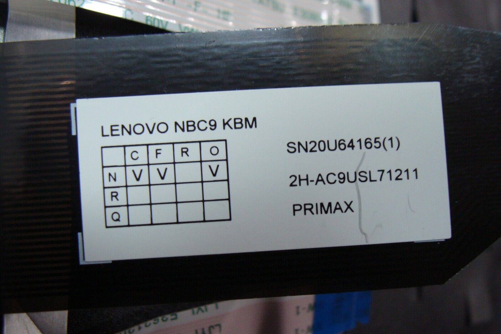 Lenovo ThinkPad 15.6” E15 OEM Laptop Palmrest w/TouchPad Keyboard AP1D6000A10