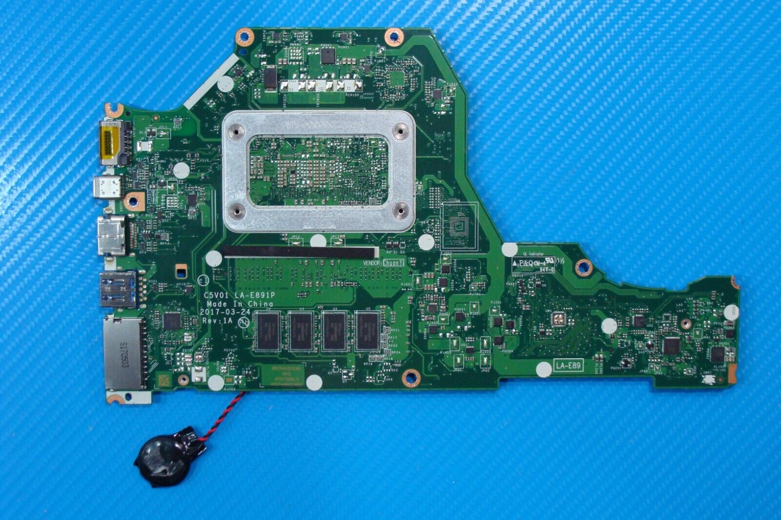 Acer Aspire 5 15.6” A515-51-3509 i3-7100U 2.4GHz 4GB Motherboard NBGP411002