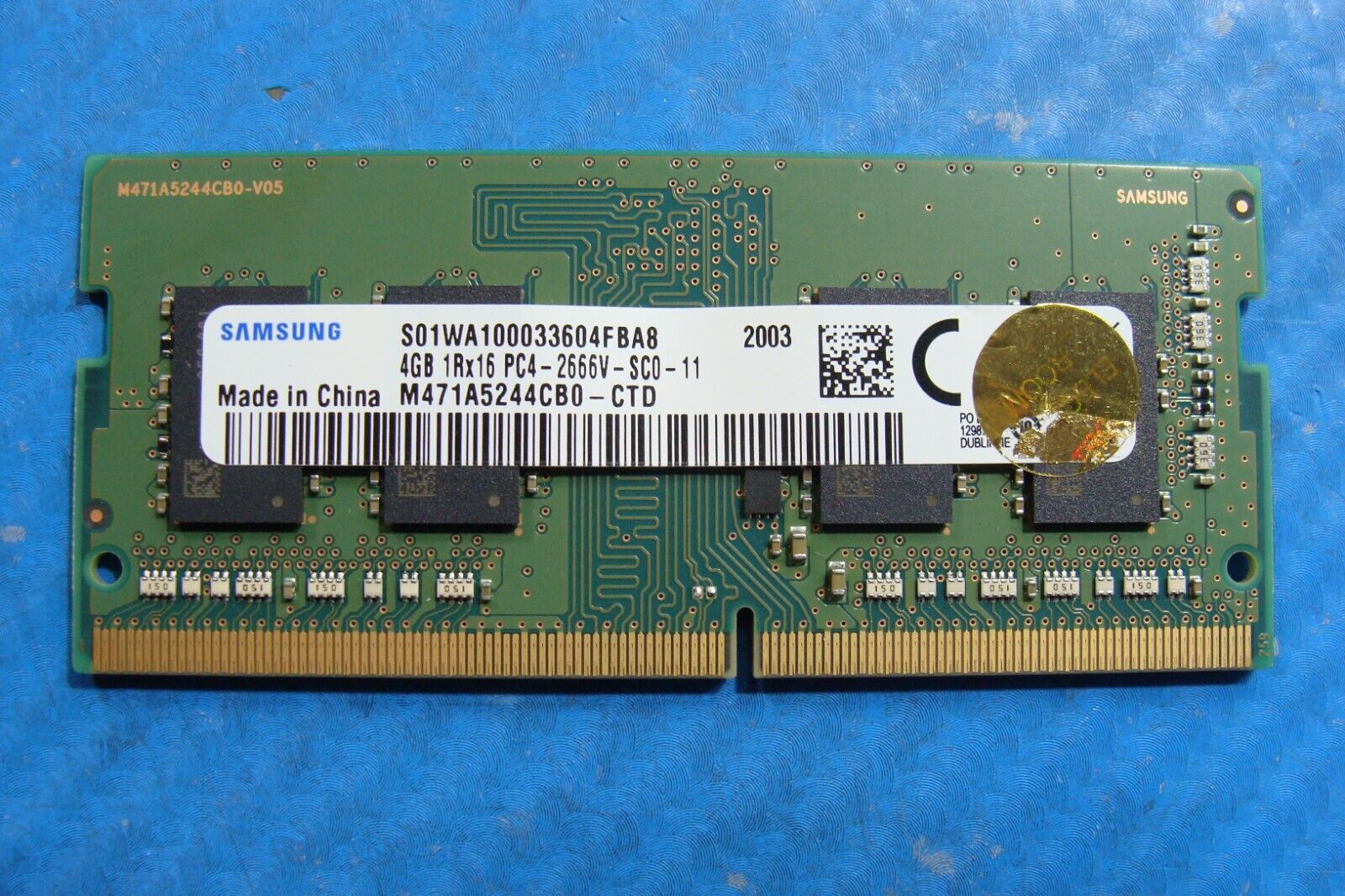 HP 15-ef0023dx Samsung 4GB 1Rx16 PC4-2666V SO-DIMM Memory RAM M471A5244CB0-CTD