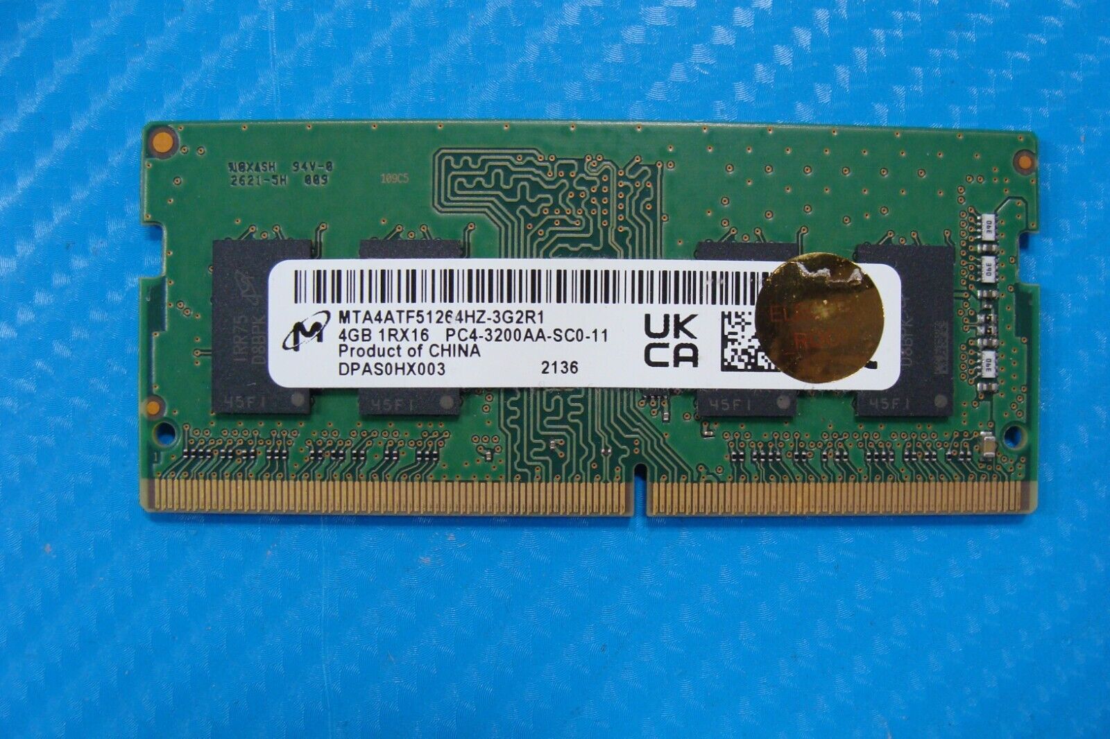 HP 15-dy2089ms Samsung 4GB PC4-3200AA Memory RAM SO-DIMM MTA4ATF51264HZ-3G2R1