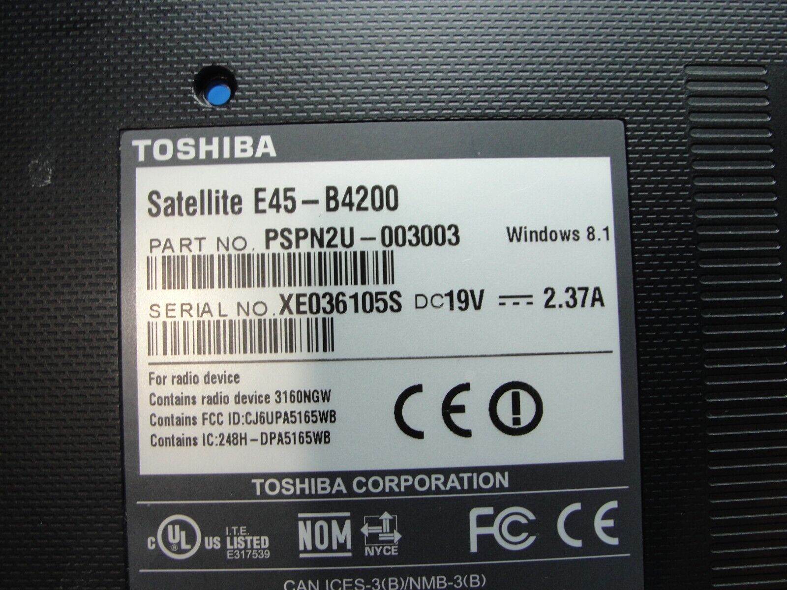 Toshiba Satellite E45-B4200 14