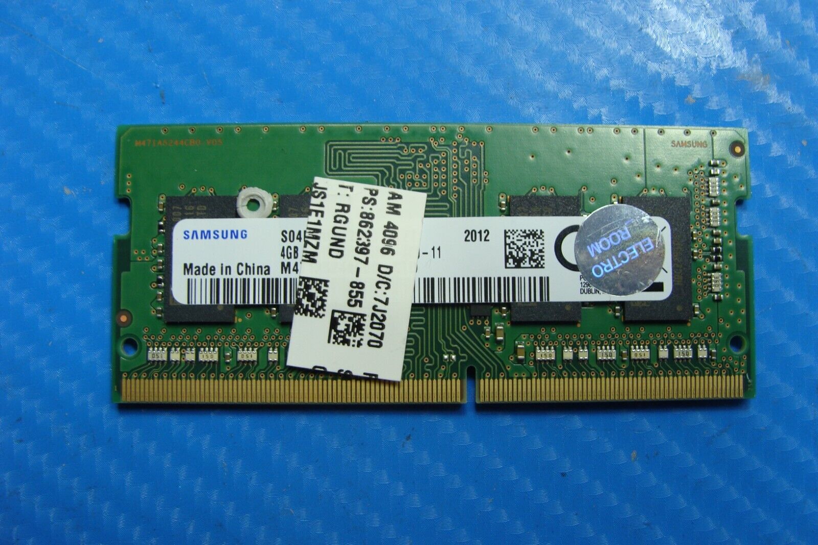 $12.99 | HP 15-dw2048nr Samsung 4Gb So-Dimm Memory RAM pc4-2666v m471a5244cb0-ctd