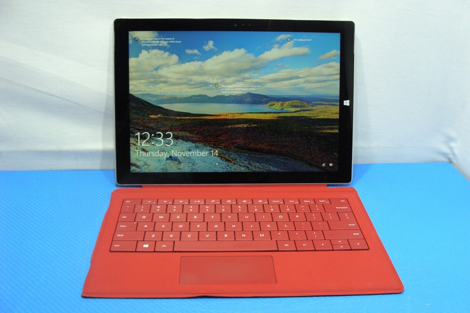 MS Surface Pro 3 1631 12”QHD TOUCH i5-4300U 1.9GHz 4GB 128GB Battery excellent