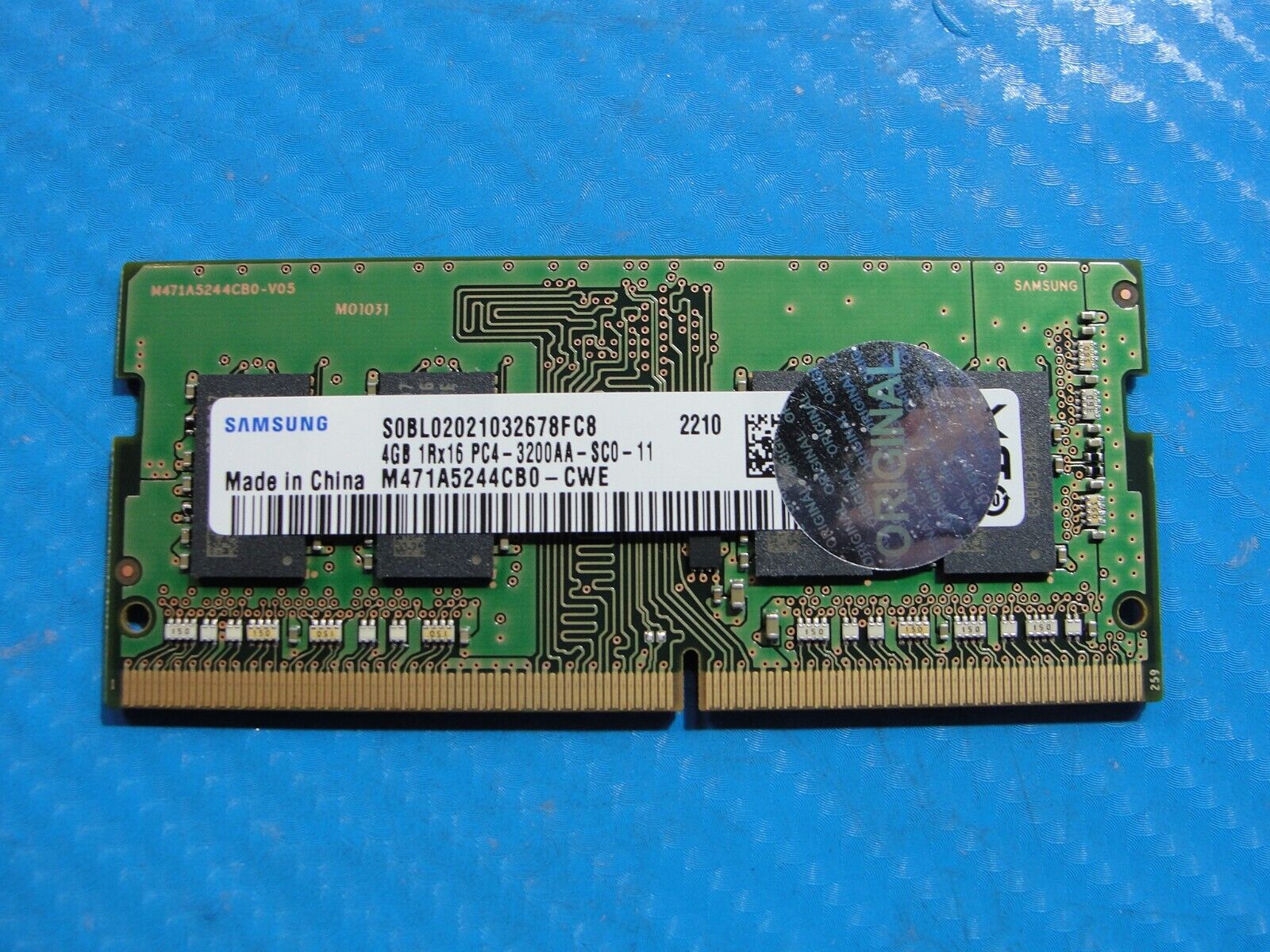 HP 15-ef2013dx Samsung 4GB 1Rx16 PC4-3200AA Memory RAM SO-DIMM M471A5244CB0-CWE