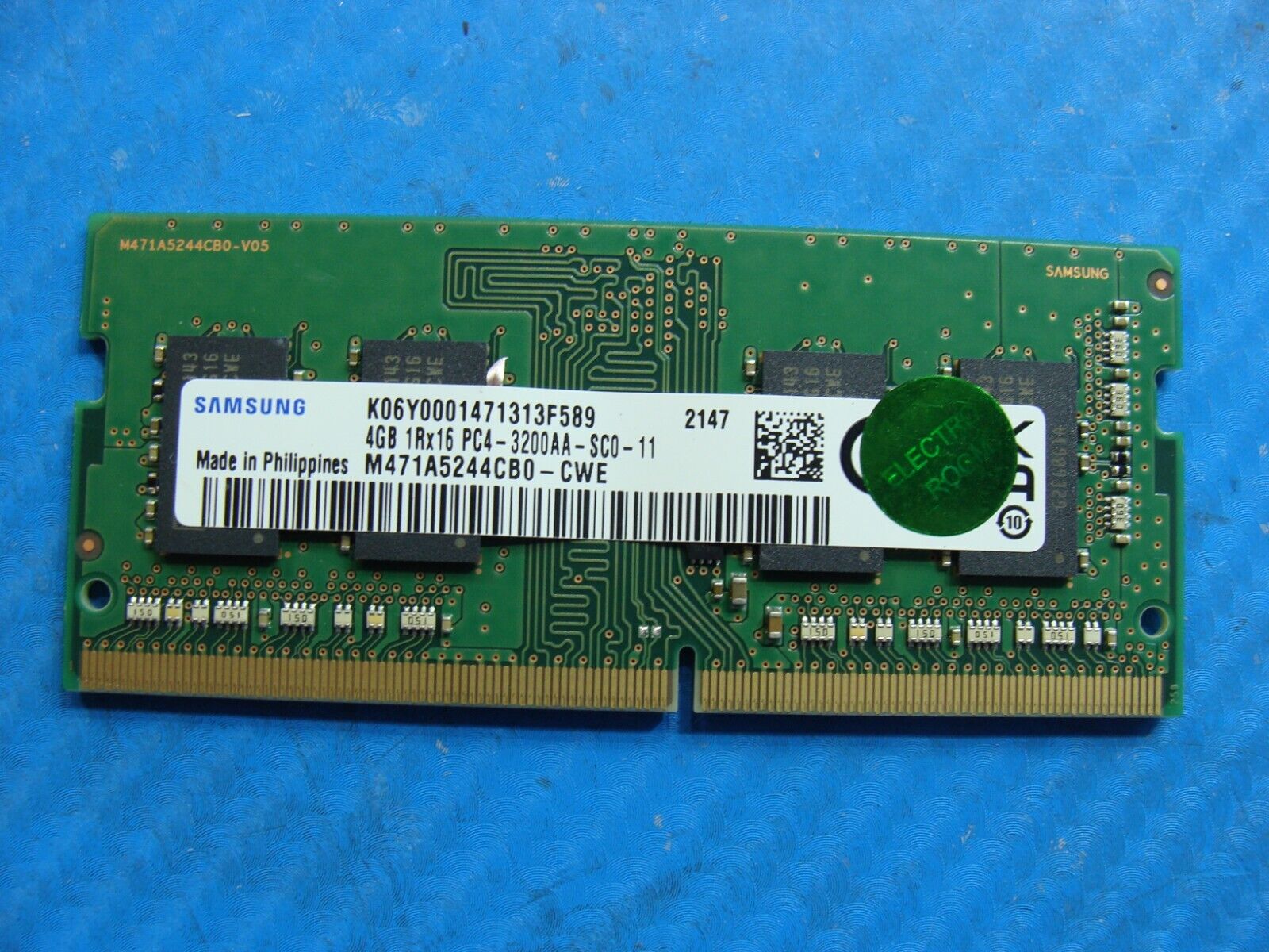 HP 14-cb172wm Samsung 4GB 1Rx16 PC4-3200AA Memory RAM SO-DIMM M471A5244CB0-CWE