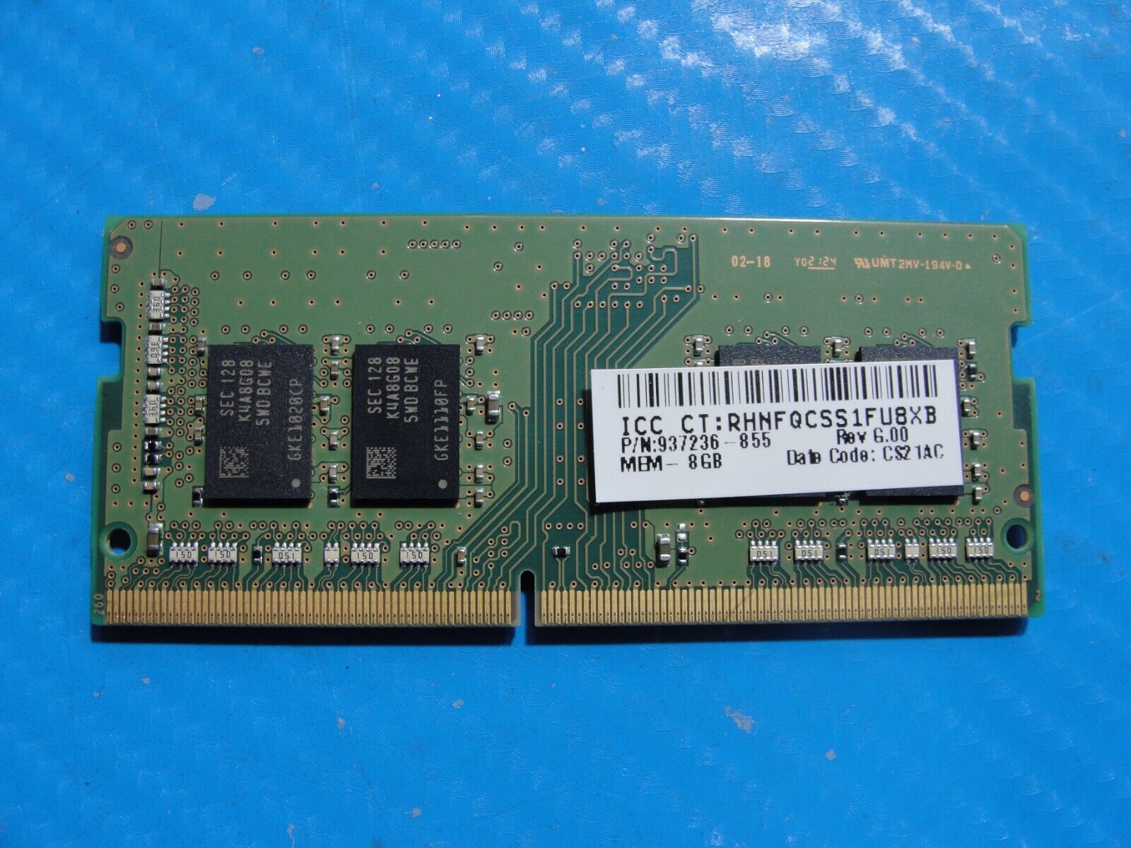 HP 17-by4013dx Samsung 8GB 1Rx8 PC4-3200AA SO-DIMM Memory RAM M471A1K43DB1-CWE