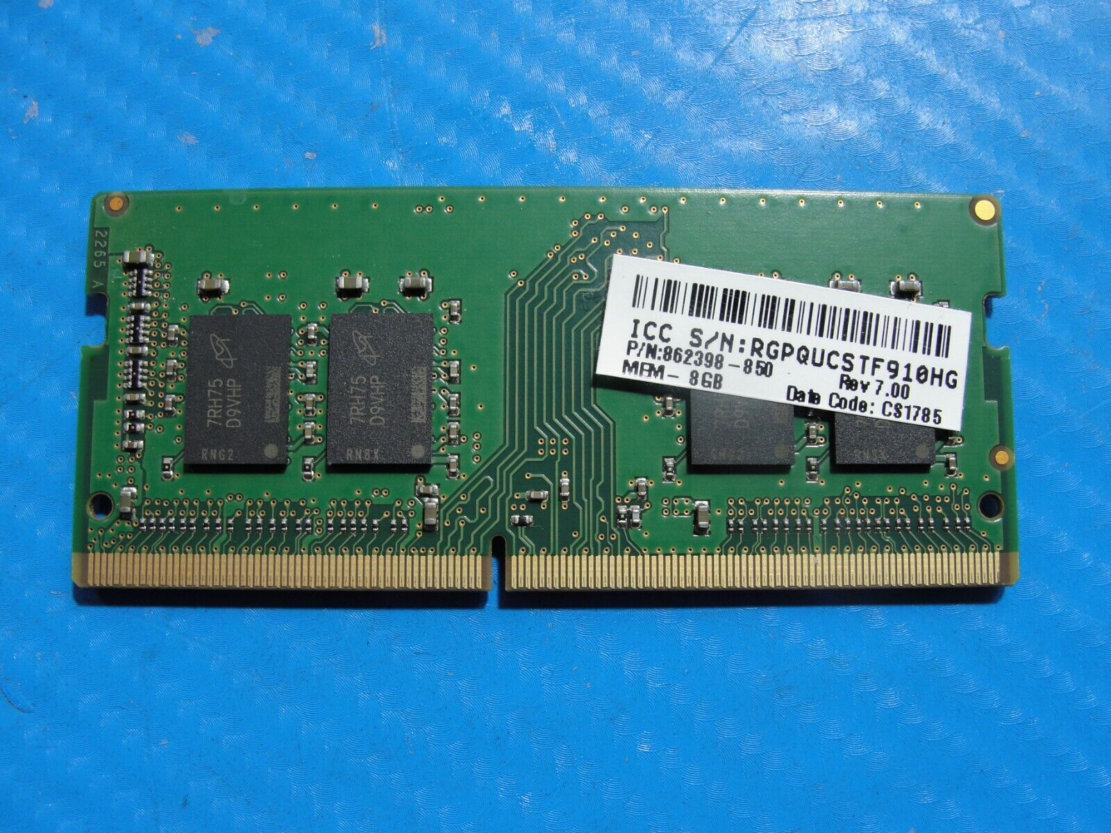 HP 850 G4 Micron 8GB 1Rx8 PC4-2666V SO-DIMM Memory RAM MTA8ATF1G64HZ-2G6H1