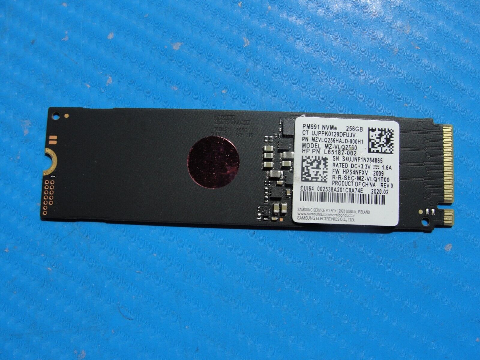 HP 14m-dw0023dx Samsung NVMe M.2 256GB Solid State Drive MZVLQ256HAJD-000H1