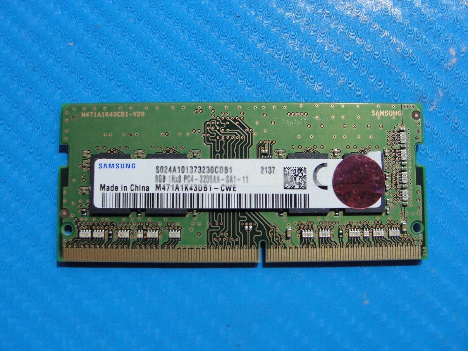 Lenovo P43s Samsung 8GB 1Rx8 PC4-3200AA Memory RAM SO-DIMM M471A1K43DB1-CWE